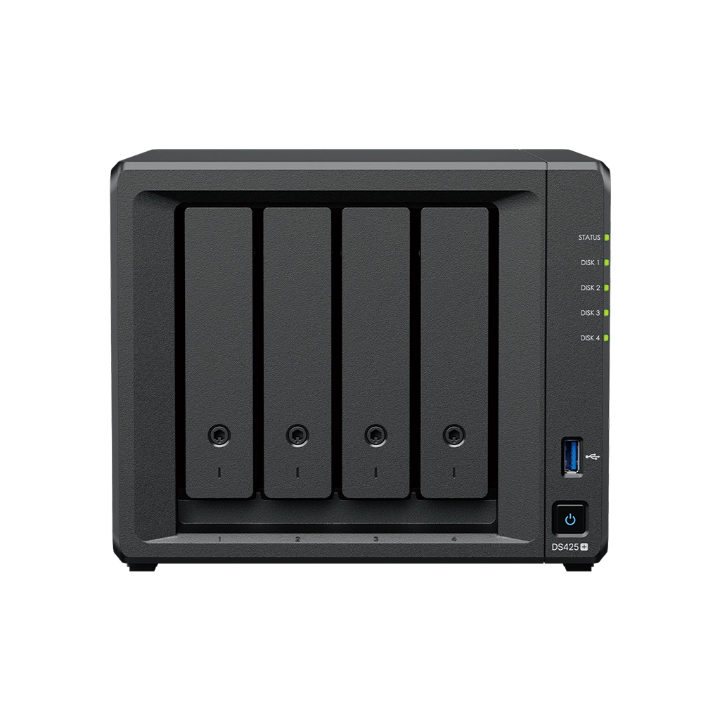 Synology manufacturer image of the DS425+ four-bay enclosure.