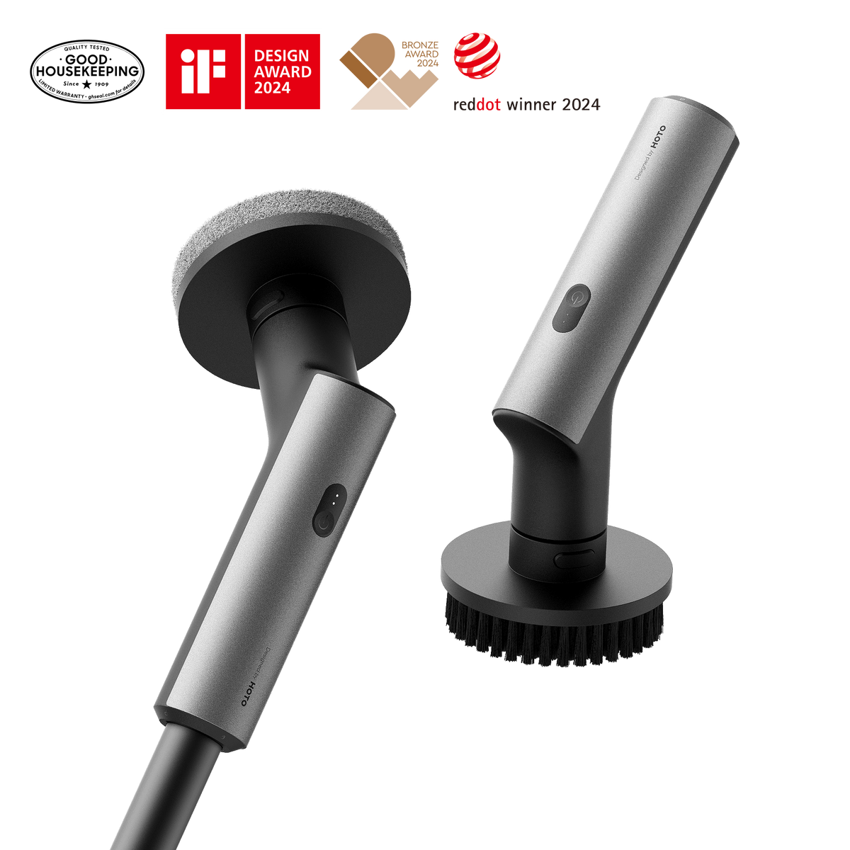 HOTO Electric Spin Scrubber model HFE0003GL or QWQJS001 shown in the manufacturer's product image.