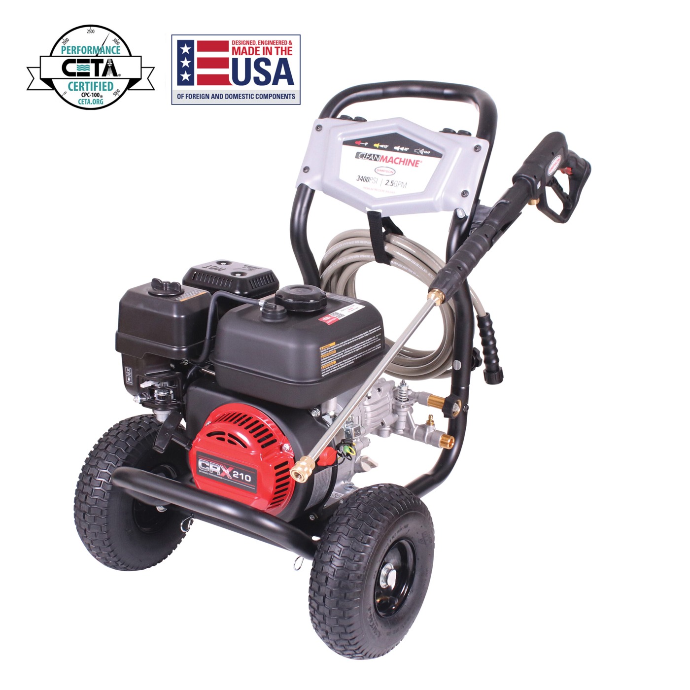SIMPSON manufacturer photo of the Clean Machine CM61083 gas pressure washer.