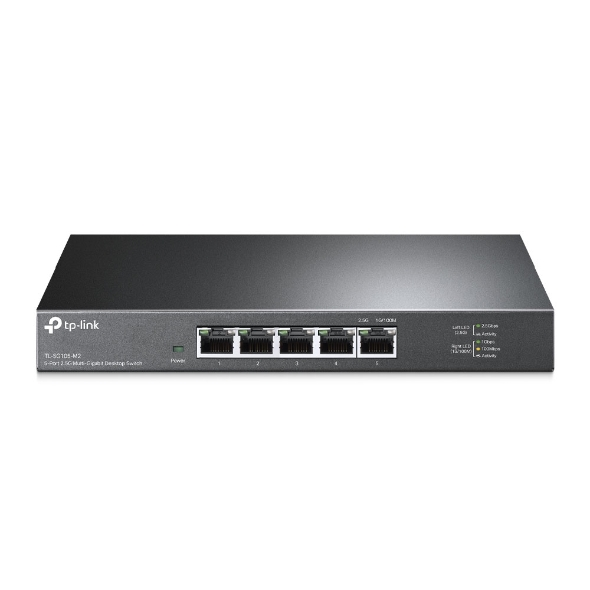 TP-Link manufacturer image of the TL-SG105-M2 five-port 2.5GbE switch.