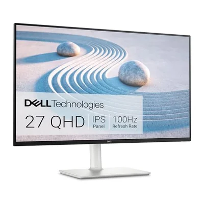 Dell S2725DS monitor with its supplied stand.