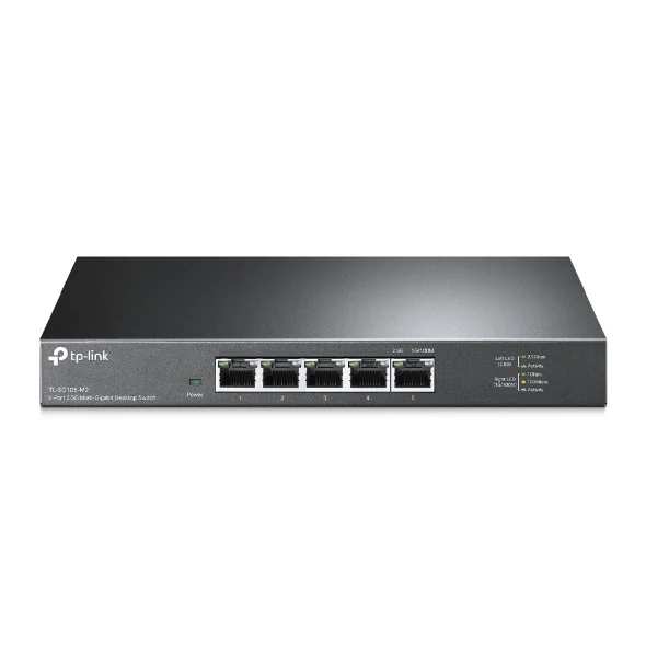TP-Link manufacturer image of the TL-SG105-M2 five-port 2.5GbE switch.