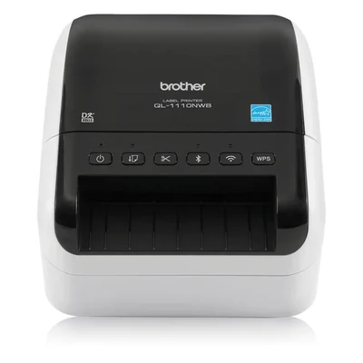Brother manufacturer photo of the QL-1110NWB label printer.